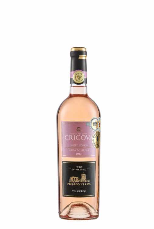 Вино «Rara Neagra» розовое 2024 Limited Edition, Cricova. 0,75