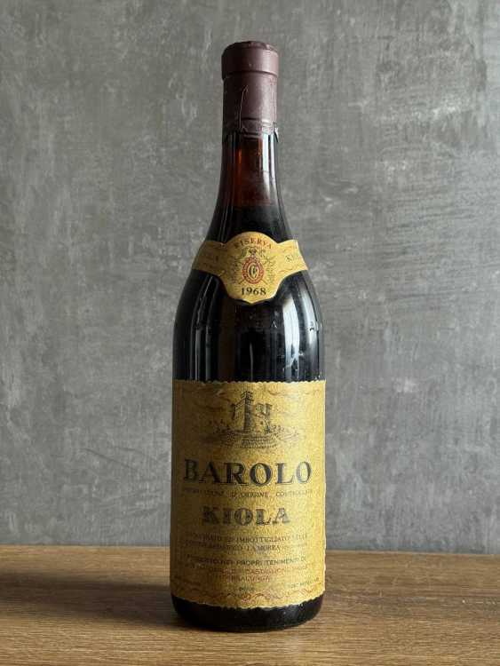 Вино Kiola Barolo 1968 года.