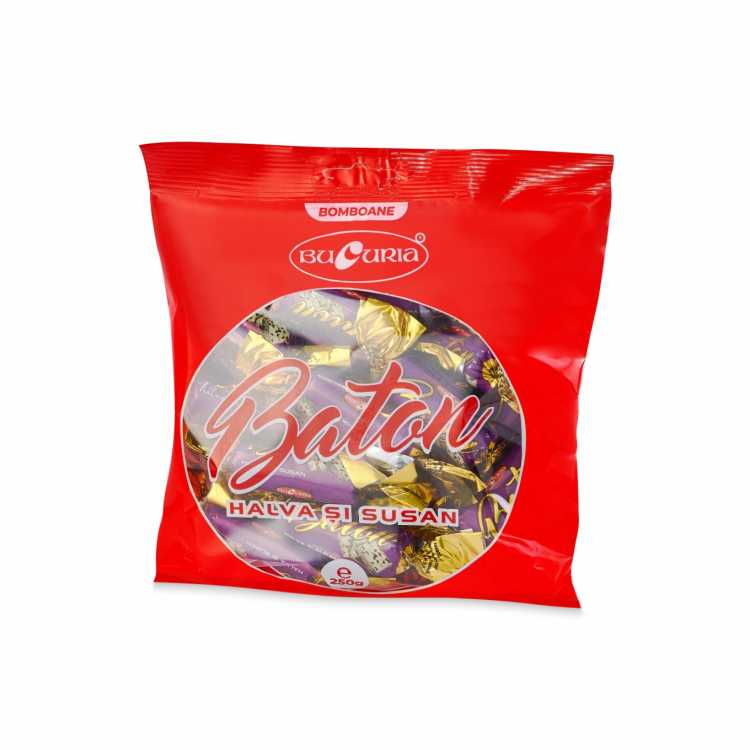 Конфеты "Батончик" с халвой и кунжутом, Букурия, 250 г. Конфеты "Батончик" с халвой и кунжутом, Букурия, 250 г.