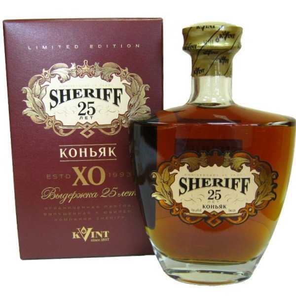 Коньяк «Sheriff» XO 25 лет, KVINT. 0,7