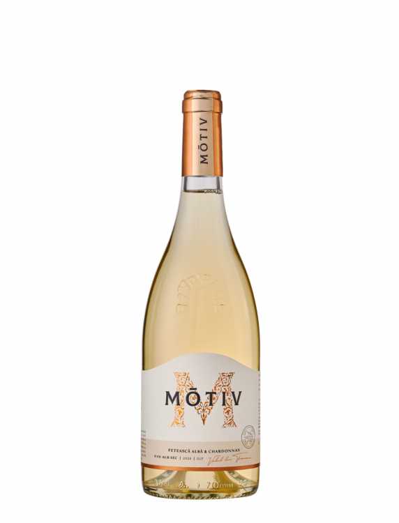Вино «Motiv» 2024 Feteasca Alba & Chardonnay, Domeniile Cuza. 0,75