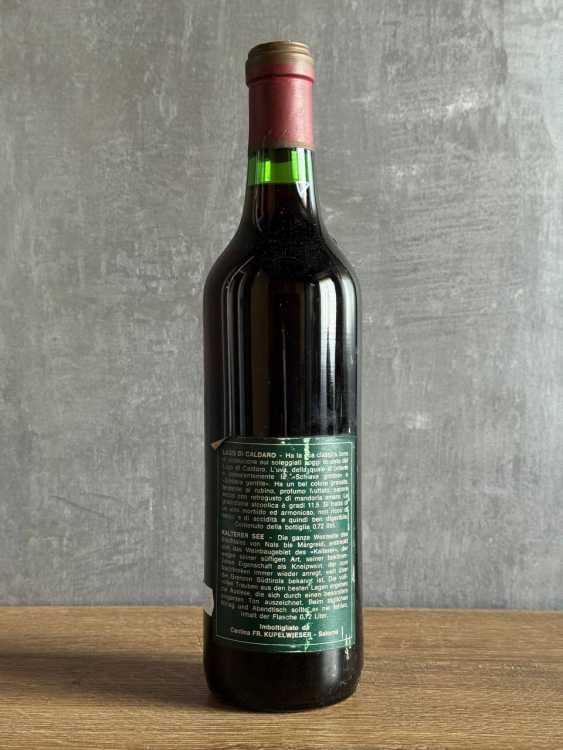 Вино F. Kupelwieser Lago di Caldaro 1975 года.
