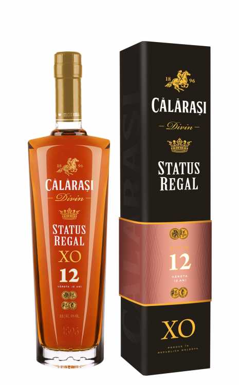 Коньяк «Status Regal» XO 12 лет, Calarasi. 0,5 в коробке