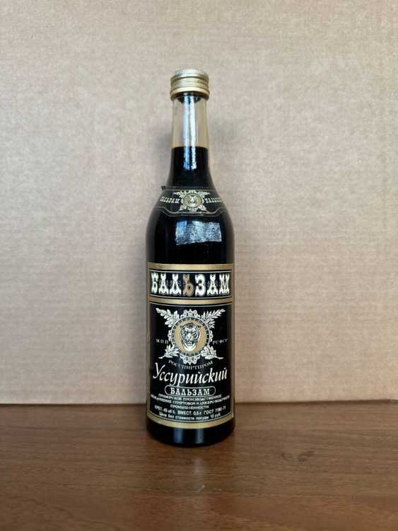 РСФСР. Бальзам "Уссурийский" 80-е года. 0,5 л. Редкий. СССР.