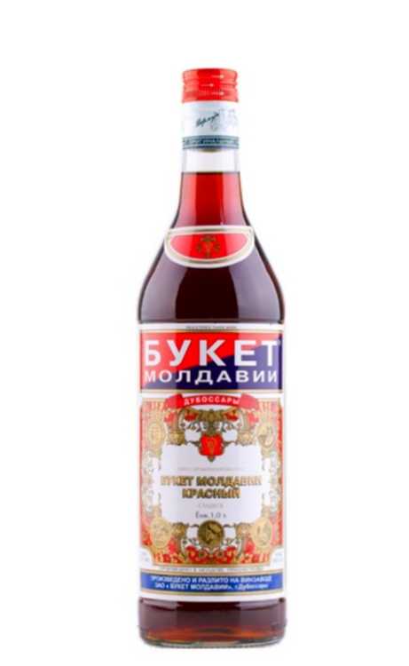 Вино «Букет Молдавии» Красный. 1 л.