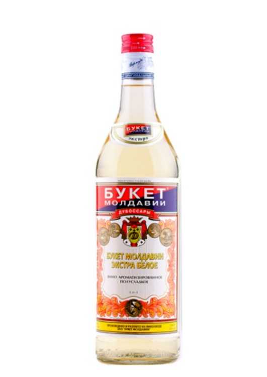 Вино «Букет Молдавии» Экстра белое. 1 л.