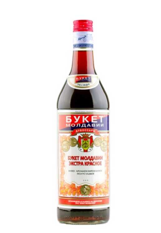Вино «Букет Молдавии» Экстра красное. 1 л.