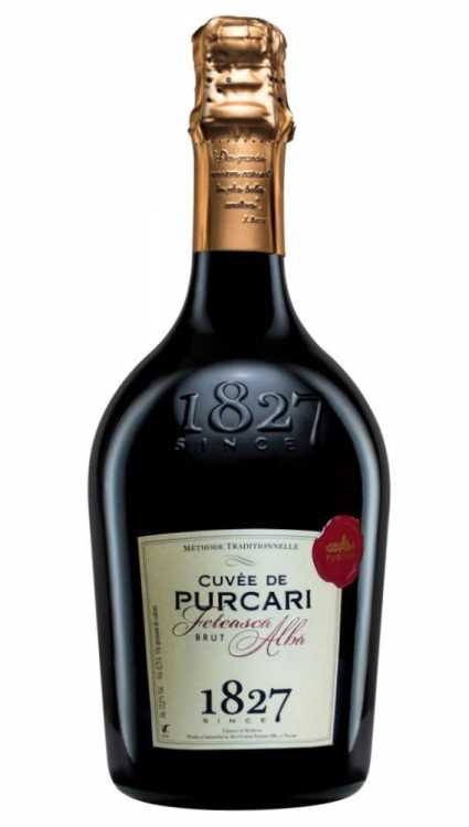 Шампанское «Cuvee de Purcari» Feteasca Alba 2020 брют. 0,75 в коробке.