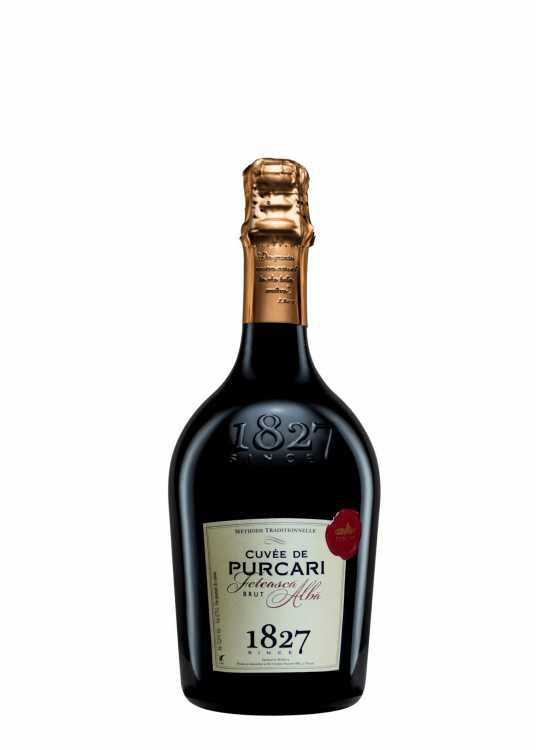 Шампанское «Cuvee de Purcari» Feteasca Alba 2020 брют. 0,75 в коробке.