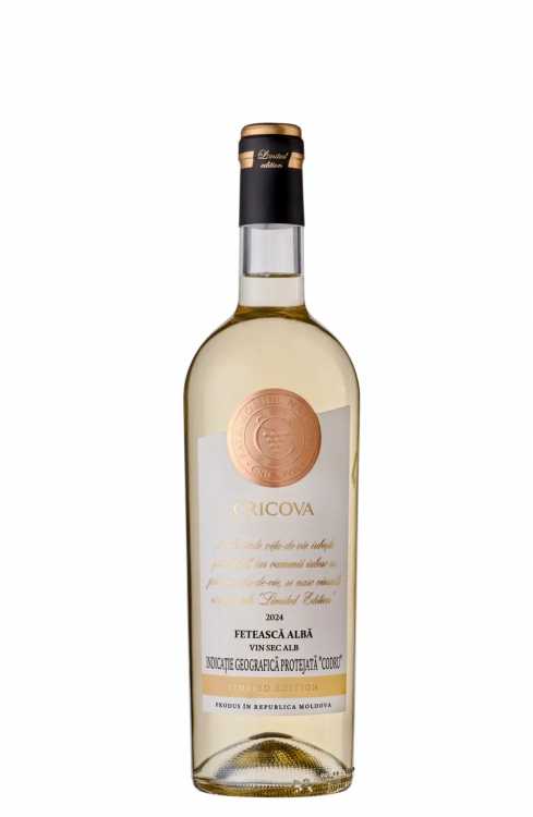 Вино «Feteasca Alba» 2024 Limited Edition, Cricova. 0,75