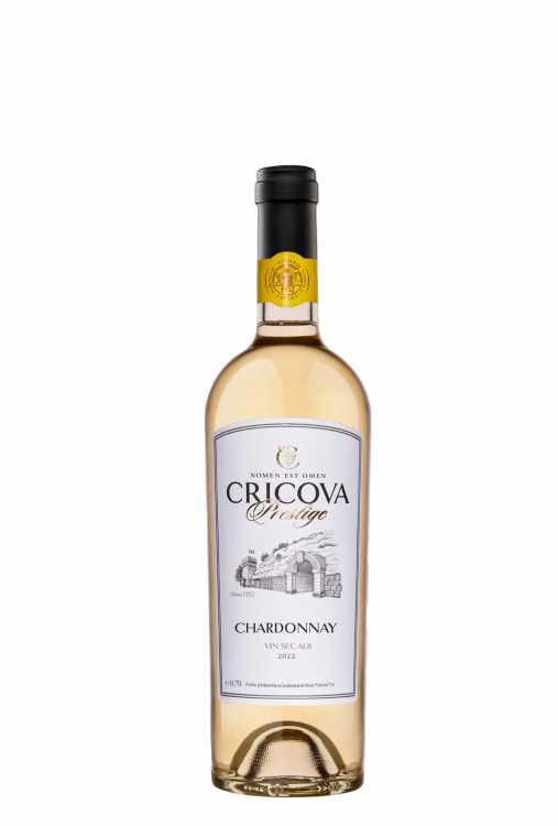 Вино «Chardonnay» 2022 Prestige, Cricova. 0,75